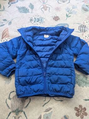 wonder nation Bright Blue Puffer Jacket for Kids